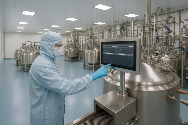 Biopharma cleanroom industrial PC